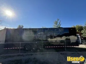 2025 8.5x32 Black W/bo Cust Conc-11401 8.5'x32' Black W/ Blackout Custom Concession Kitchen Food Trailer Air Conditioning Colorado for Sale