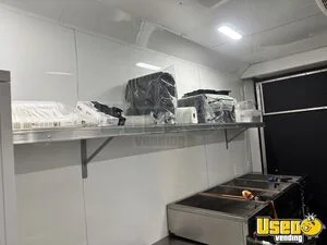 2025 8.5x32 Black W/bo Cust Conc-11401 8.5'x32' Black W/ Blackout Custom Concession Kitchen Food Trailer Fire Extinguisher Colorado for Sale
