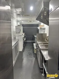 2025 8.5x32 Black W/bo Cust Conc-11401 8.5'x32' Black W/ Blackout Custom Concession Kitchen Food Trailer Fryer Colorado for Sale