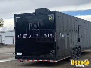 2025 8.5x32 Black W/bo Cust Conc-11401 8.5'x32' Black W/ Blackout Custom Concession Kitchen Food Trailer Propane Tank Colorado for Sale