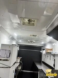 2025 8.5x32 Black W/bo Cust Conc-11401 8.5'x32' Black W/ Blackout Custom Concession Kitchen Food Trailer Steam Table Colorado for Sale