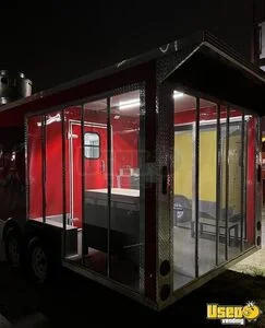 2025 Barbecue Concession Trailer New Build Food Trailer Diamond Plated Aluminum Flooring Texas for Sale