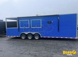 2025 Barbecue Food Trailer Concession Trailer Air Conditioning Florida for Sale