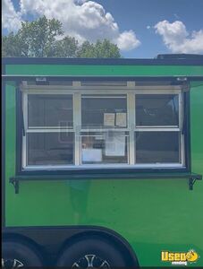Like New - 2025 8.5' x 16' Barbecue Food Concession Trailer with Porch for Sale in Arkansas!