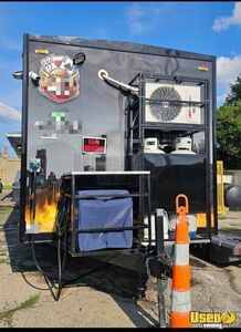 2025 Box 2025 Kitchen Food Trailer Diamond Plated Aluminum Flooring Illinois for Sale