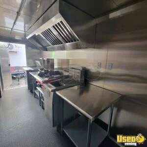 2025 Concession New Build Food Trailer Stainless Steel Wall Covers Florida for Sale