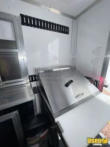 2025 Concession Trailer Kitchen Food Trailer Diamond Plated Aluminum Flooring North Carolina for Sale