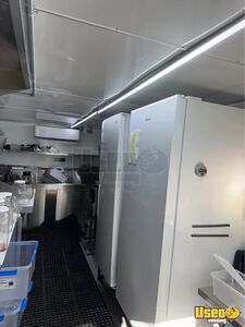 2025 Concession Trailer Kitchen Food Trailer Diamond Plated Aluminum Flooring Texas for Sale