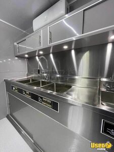 2025 Concession Trailer Kitchen Food Trailer Exterior Customer Counter Texas for Sale