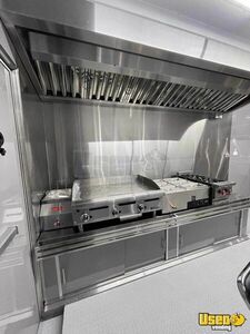 2025 Concession Trailer Kitchen Food Trailer Stainless Steel Wall Covers Texas for Sale