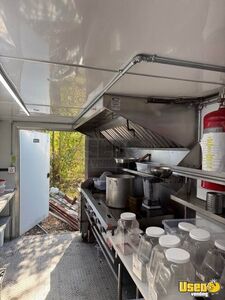 2025 Concession Trailer Kitchen Food Trailer Stainless Steel Wall Covers Texas for Sale