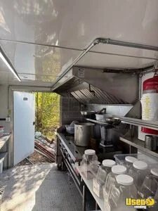 2025 Concession Trailer Kitchen Food Trailer Stainless Steel Wall Covers Texas for Sale