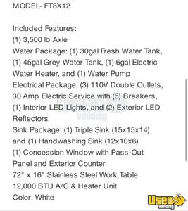 2025 Concession Trailer Work Table Texas for Sale