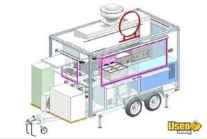 2025 Double Axies Kitchen Food Trailer Electrical Outlets Illinois for Sale