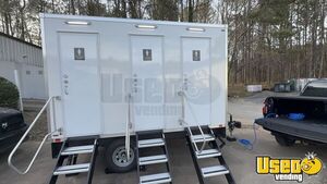 2025 Eco Series 3 Station Restroom Trailer Restroom / Bathroom Trailer Gray Water Tank Georgia for Sale