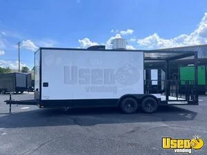 2025 Empty Food Concession Trailer New Build Food Trailer Exhaust Hood Georgia for Sale