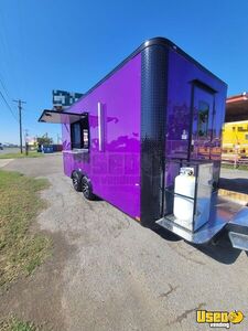 2025 Enclosed Trailer Concession Trailer Diamond Plated Aluminum Flooring Texas for Sale