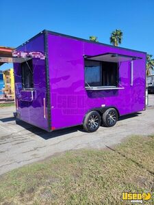 2025 Enclosed Trailer Concession Trailer Stainless Steel Wall Covers Texas for Sale