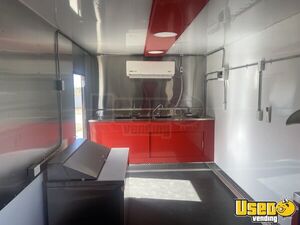 2025 Food Concession Trailer Kitchen Food Trailer Prep Station Cooler California for Sale