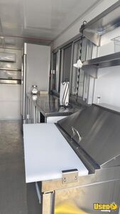 2025 Fudt 16x8 Kitchen Food Trailer Diamond Plated Aluminum Flooring Florida for Sale