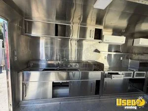 2025 Kitchen Food Trailer Diamond Plated Aluminum Flooring California for Sale