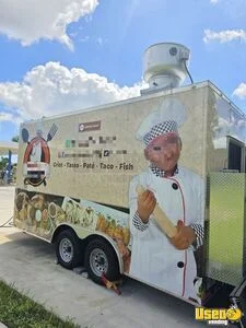 2025 Kitchen Food Trailer Stainless Steel Wall Covers Florida for Sale