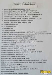 2025 Kitchen Trailer Kitchen Food Trailer Deep Freezer Florida for Sale