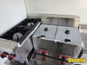 2025 Kitchen Trailer Kitchen Food Trailer Diamond Plated Aluminum Flooring Florida for Sale