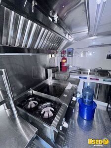2025 Kitchen Trailer Kitchen Food Trailer Diamond Plated Aluminum Flooring Florida for Sale