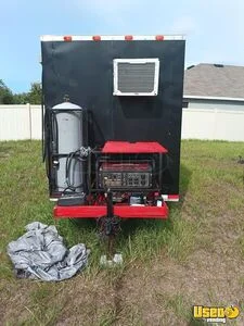 2025 Kitchen Trailer Kitchen Food Trailer Diamond Plated Aluminum Flooring Florida for Sale
