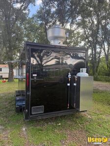 2025 Kitchen Trailer Kitchen Food Trailer Diamond Plated Aluminum Flooring Florida for Sale