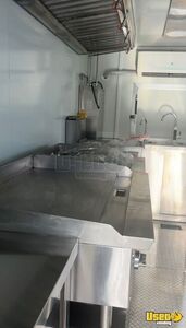 2025 Kitchen Trailer Kitchen Food Trailer Diamond Plated Aluminum Flooring Florida for Sale