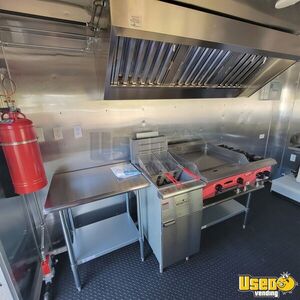 2025 Kitchen Trailer Kitchen Food Trailer Diamond Plated Aluminum Flooring Florida for Sale