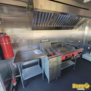 2025 Kitchen Trailer Kitchen Food Trailer Diamond Plated Aluminum Flooring Florida for Sale