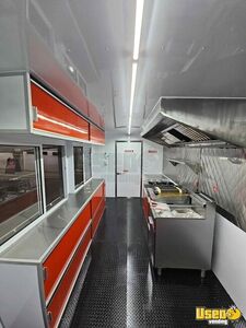2025 Kitchen Trailer Kitchen Food Trailer Diamond Plated Aluminum Flooring New York for Sale
