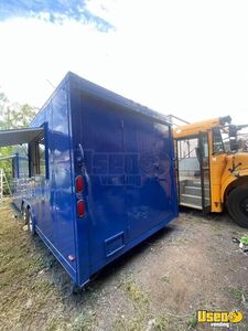 2025 Kitchen Trailer Kitchen Food Trailer Diamond Plated Aluminum Flooring Texas for Sale