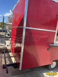 2025 Kitchen Trailer Kitchen Food Trailer Diamond Plated Aluminum Flooring Texas for Sale