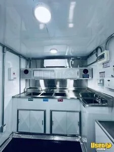 2025 Kitchen Trailer Kitchen Food Trailer Diamond Plated Aluminum Flooring Washington for Sale