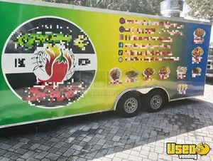 2025 Kitchen Trailer Kitchen Food Trailer Stainless Steel Wall Covers Florida Gas Engine for Sale