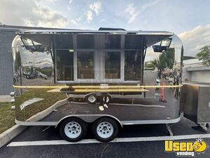 2025 Mirror Stainless Steel Airstream Kitchen Food Trailer Florida for Sale