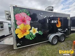 2025 7' x 16' Food Kitchen Concession Trailer Mobile Vending Unit for Sale in Florida!
