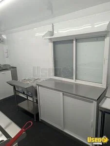 2026 14by8 Kitchen Food Trailer Diamond Plated Aluminum Flooring Texas for Sale