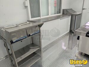 2026 16x8 Kitchen Food Trailer Diamond Plated Aluminum Flooring Texas for Sale