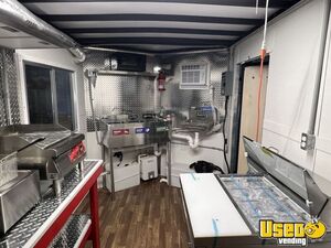 2026 7x14 Tandem Axle Kitchen Food Trailer Prep Station Cooler Kentucky for Sale