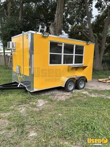 2026 7' x 16'  Kitchen Food Concession Trailer with Pro Fire System for Sale in Florida!
