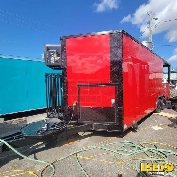 2026 8.5x22 8ft Porch Kitchen Food Trailer Florida for Sale