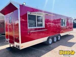 2026 Exp30x8 Kitchen Food Concession Trailer Kitchen Food Trailer Stainless Steel Wall Covers Texas for Sale