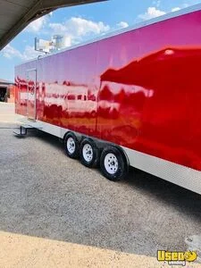 2026 Exp30x8 Kitchen Food Concession Trailer New Build Food Trailer Exterior Customer Counter Texas for Sale