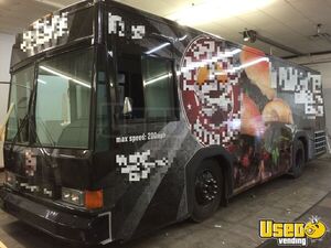 31' Coach Bus Diesel Food Truck with Pro-Fire Suppression for Sale in Louisiana!