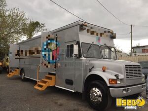 Loaded Used International 43' Kitchen Food Bustaurant for Sale in Massachusetts!